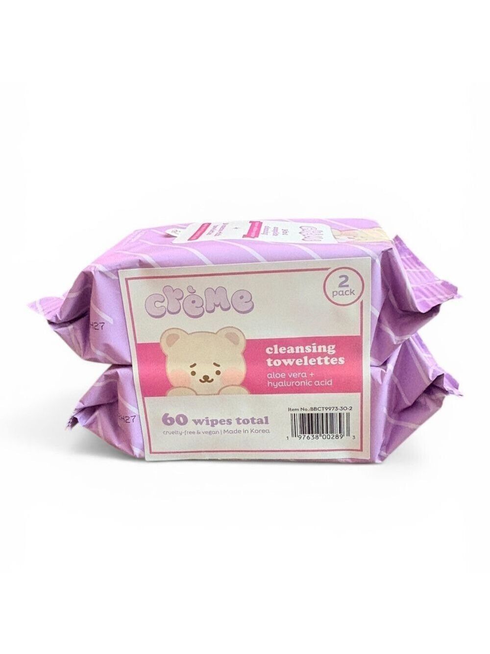 The Crème Shop 3-in-1 Complete Cleansing Towelettes 60-Count Total